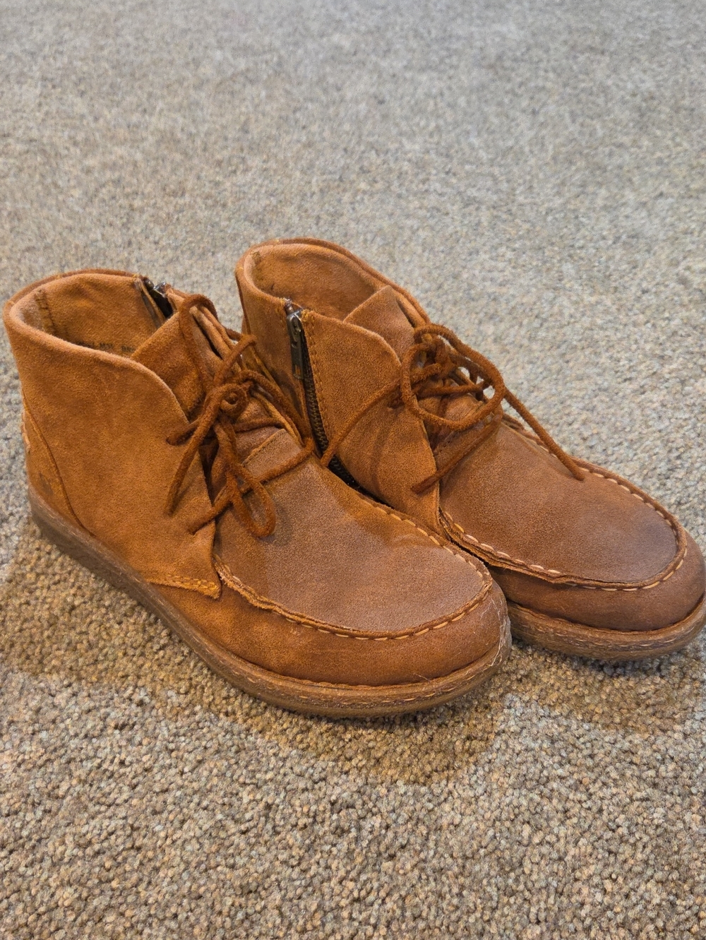 Women's Suede Lace-Up Booties